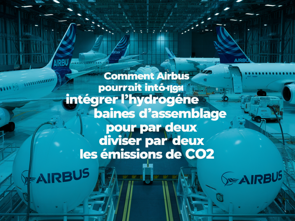 Comment airbus pourrait intégrer l'hydrogène dans ses chaînes d'assemblage pour diviser par deux les émissions de CO2