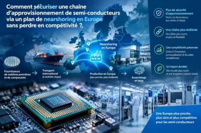 Comment sécuriser une chaîne d'approvisionnement de semi‑conducteurs via un plan de nearshoring en Europe sans perdre en compétitivité